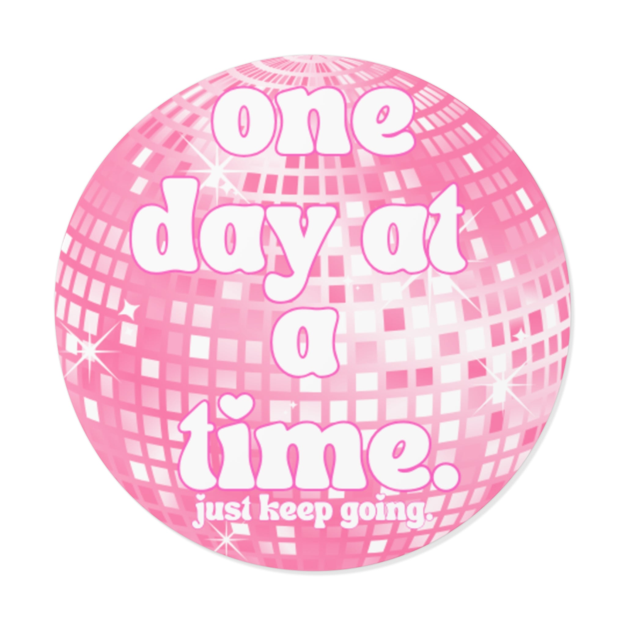 one day at a time disco sticker