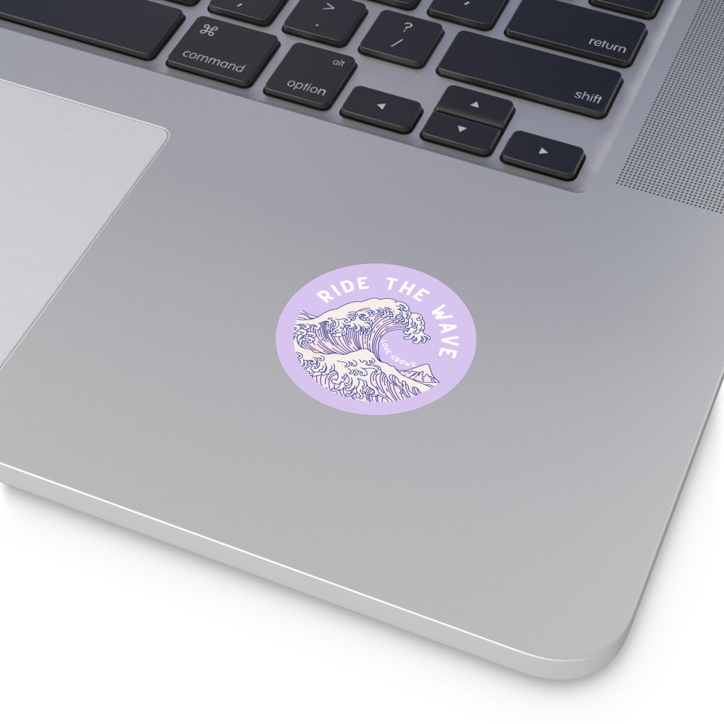 ride the wave sticker