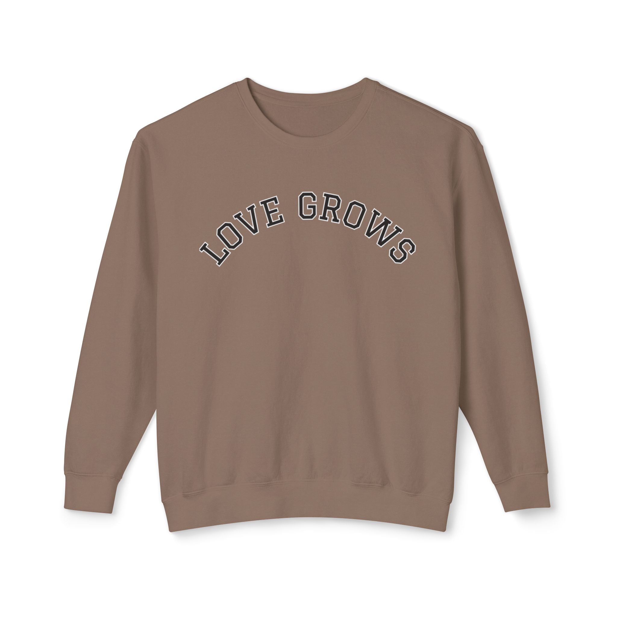 lovegrows mocha crewneck
