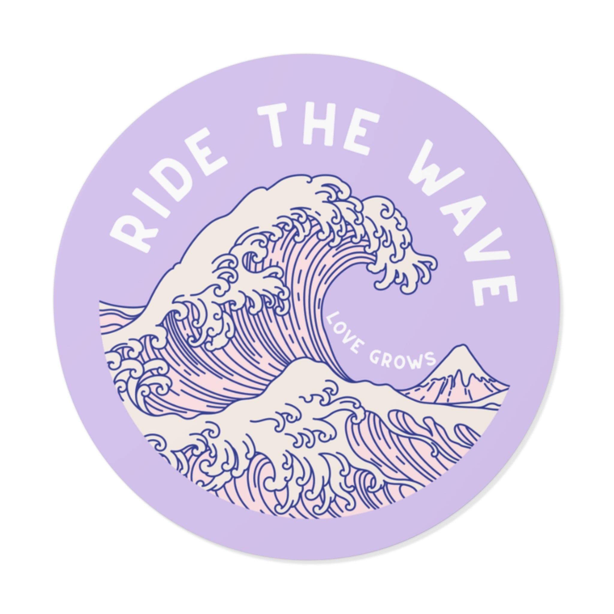 ride the wave sticker