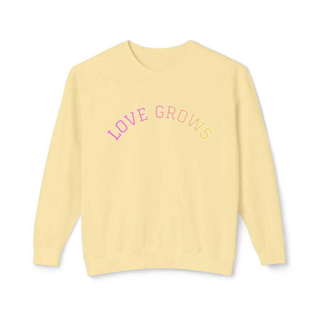 lovegrows butter yellow crewneck