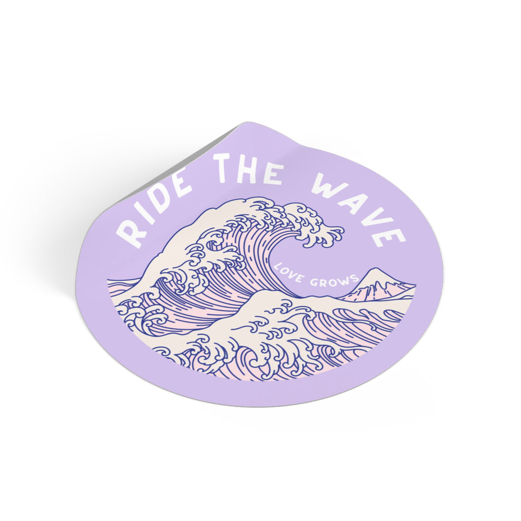 ride the wave sticker